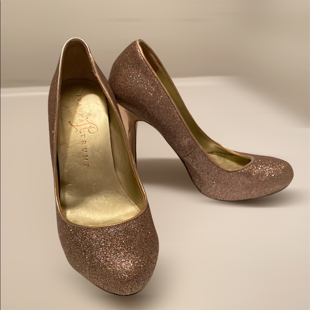 Ivanka Trump Glitter Stiletto Heels 5M